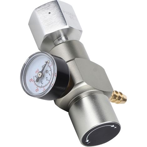 Manomètre réducteur de pression 2 en 1 pour boissons gazeuses avec adaptateur 3/8 vers TR21.4 (1/5)