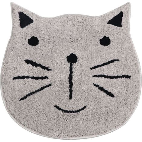 Tapis antidérapants de salle de bains de chat de bande dessinée nordique Tapis de sol antidérapants de cuisine et de salle de bain Tapis de sol lavables en machine Tapis de porte6060CM (1/3)