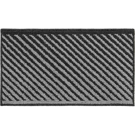 Stellar Machine Washable Latex Backed Doormat, 40x70cm, Black (1/4)