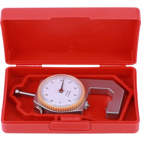 Decdeal Jauge d'épaisseur argent Portable mesure précise bijoux équipement de planche en cuir 0-10mm tête conique