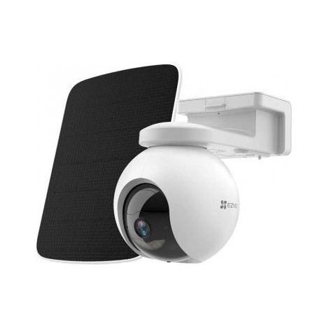 Ezviz CS-EB8-SP EB8 Pro Telecamera di Sorveglianza Esterna 4G LTE WiFi 4K 8MP Pannello Solare 8W Batteria 10400 mAh Visione Notturna colore Bianco