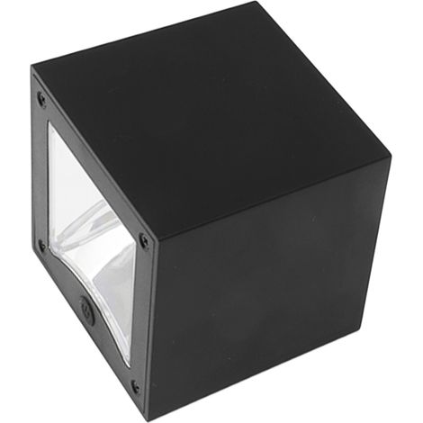 Applique murale solaire carrée sans câblage, contrôle intelligent de la lumière, éclairage solaire pour clôture, terrasse ou jardin extérieur. (1/5)