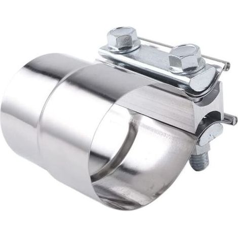 Collier de tuyau d'échappement en acier inoxydable – 2.5 pouces – Installation facile – Compatible avec la plupart des modèles de voiture (1/5)