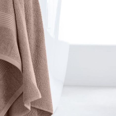 Maxi drap de bain uni ESSENTIAL - - Rose 90x150 cm (1/4)