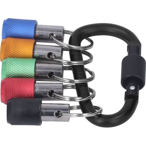 Douille hexagonale 1/4" avec embout interchangeable rapide et jeu de 5 douilles colorées (1/5)