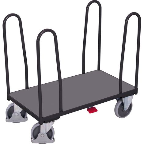 VARIOfit Seitenbügelwagen mit 4 Bügeln 1260x740mm Anthrazitgrau RAL 7016