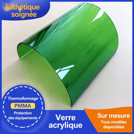 Capot de protection d'équipement en acrylique plexiglas d'intérieur, vert transparent, 10 × 5 × 5 cm, 2 kg – Livraison gratuite (1/5)