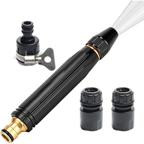 Ugello a spruzzo ad alta pressione per tubo da giardino - Irrigatore regolabile per tubo dell'acqua - Manutenzione del giardino e lavaggio auto - Design ergonomico anti-fatica
