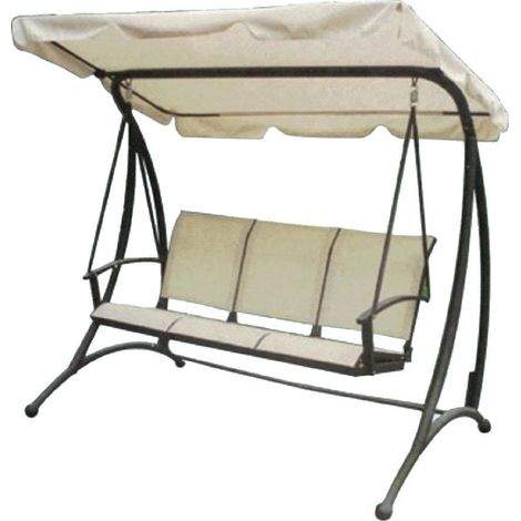 Dondolo A 3 POSTI Trio Struttura in Acciaio 198x118x172h