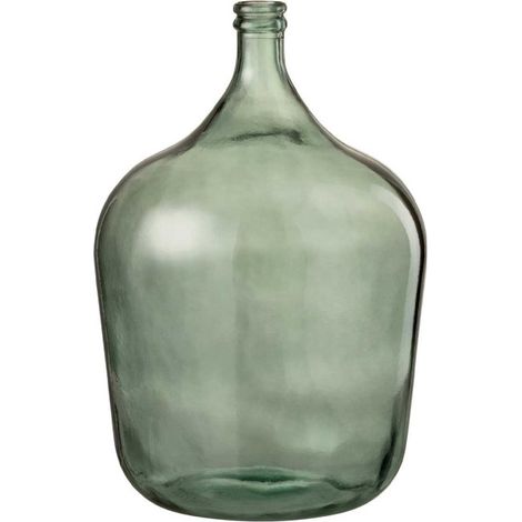 Vase Design en Verre "Carafe" 56cm Vert (1/5)