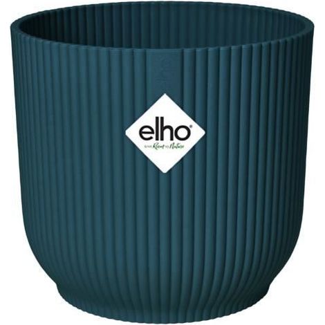 ELHO Vibes Fold Pot de fleurs rond Roues 35 - Bleu - Ø 35 x H 32 cm - intérieur - 100% recyclé (1/8)