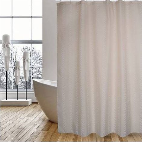 TENDA PER DOCCIA IN TESSUTO POLIESTERE BERBERA Misura: cm 180x200 Beige
