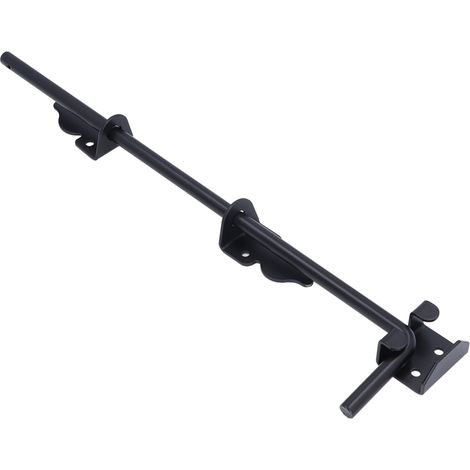Tige de butée robuste de 45,7 cm (18 pouces) pour portails et portes, résistante aux intempéries, verrou de sol pour clôtures en bois, portails et portes en métal (1/5)