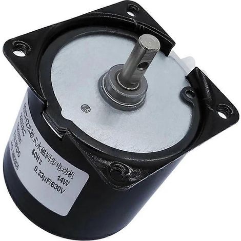 Moteur à aimant permanent 60KTYZ, 220 V CA, 14 W, synchrone, à engrenages à griffes, 110 tr/min, réversible, pour équipements d'automatisation. (1/5)
