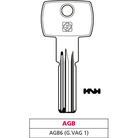 Silca CHIAVE PUNZONATA OTTONE AGB6 (G. VAG 1) AGB 5.00 pz