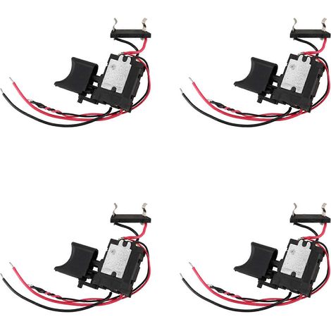 Perceuse sans fil à batterie lithium 4 x 7,2 V - 24 V avec variateur de vitesse et gâchette, et lampe témoin intégrée. (1/5)