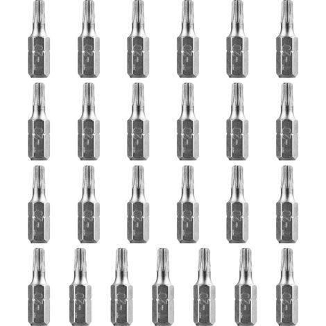 Tournevis Torx T20 - Embout De Perceuse À Douille Hexagonale 1/4 Pouces - Longueur 25 mm - Boîte À Basculer - Lot De 25 Pièces (1/5)