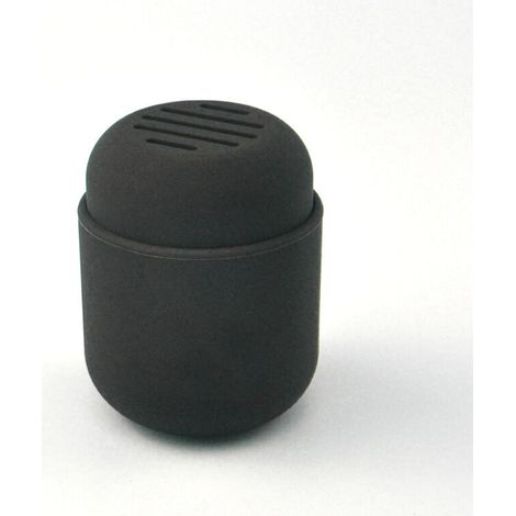Boîte de rangement en plastique noire pour houppettes de poudre, éponges de maquillage et support de houppette, organisateur pour accessoires de maquillage (1/5)