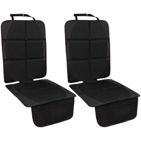 Protecteur de Siège de Voiture, Protection Siège Couvre Siège Voiture pour Enfant/Chien avec Organisateur, Couvre Siège Auto Antidérapage(Noir,2 Pack) (1/4)