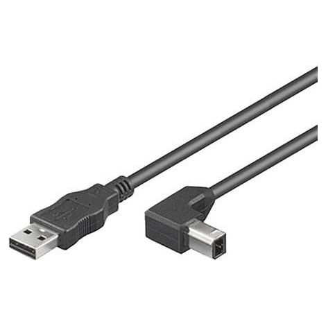 Cavo MicroConnect USB 2.0 A-B da 3 m, USBAB3ANGLED