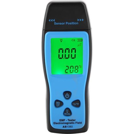 Détecteur EMF, radiomètre électromagnétique numérique, LCD numérique de haute précision Testeur EMF Détecteur de rayonnement de champ électromagnétique Compteur de dosage (1/5)
