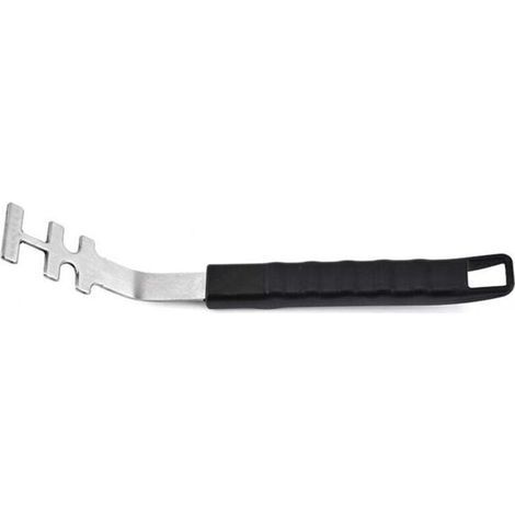 Levier de Grille Barbecue en Acier Inoxydable 27,5cm pour Soulever Facilement Toutes Grilles Chaudes et Sales