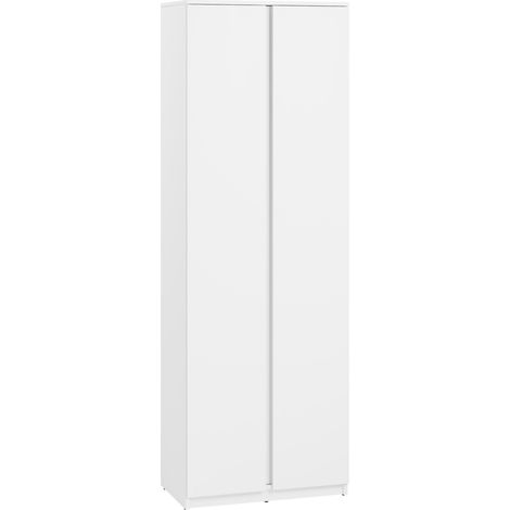 Armoire Avisor, Blanc, 200x69x40cm, Portes d'armoire: Avec des charnières, Nombre d'étagères: 0 (1/5)