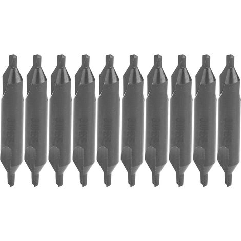 Lot de 10 forets à centrer type A en acier rapide, outil industriel de précision 3mm (1/5)