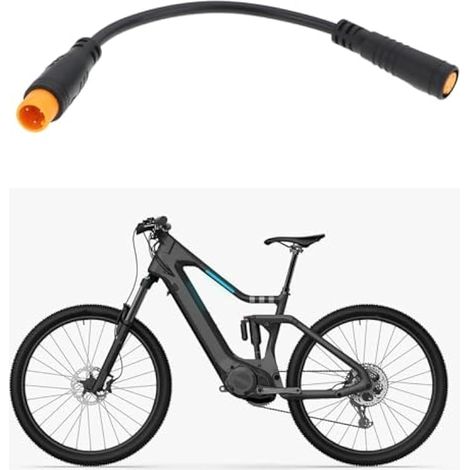 Lot de 2 câbles étanches à 3 broches pour vélo électrique mâle vers femelle pour vélo électrique (1/3)