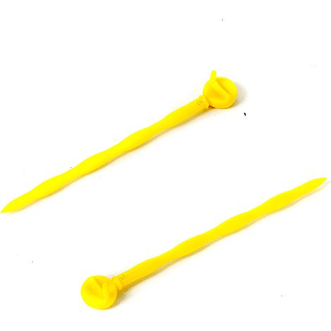Ago per teli rete raccolta olive in pvc a testa tonda 250pz colore giallo STI