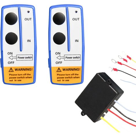 Kit de télécommande de treuil sans Fil pour télécommande de treuil 12 V pour Camion de Voiture Portée à Distance de 100 Pieds (1/5)
