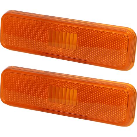 Feu de position latéral avant de voiture, 2 pièces, CH2550101, remplacement brillant pour Dodge Aspen 1976 – 1979, jaune.