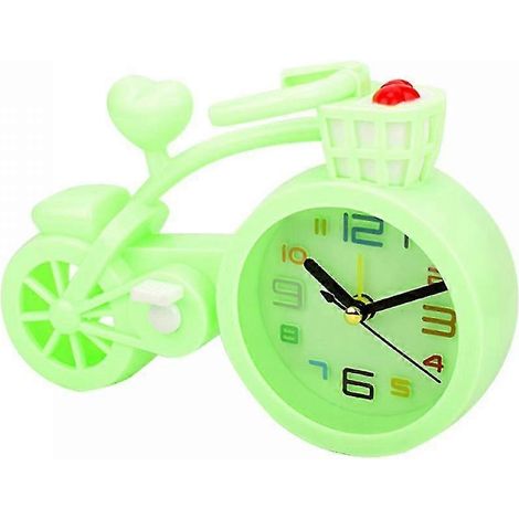 Réveil de chambre, réveil vélo, horloge de bureau décorative pour étudiant O( )