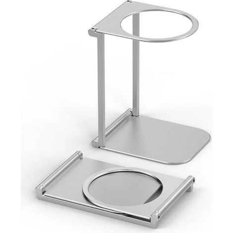 Plateau ou support à café portable et pliable en aluminium, idéal pour les cafetières, les filtres, le camping, la cuisine ou le bureau.-AquaForge (1/5)