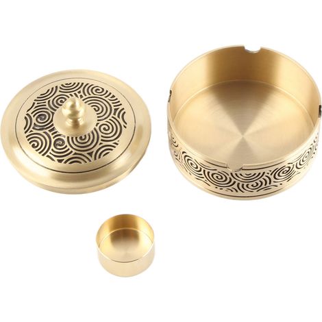 Cendrier de Voiture Vintage Anti-Vent avec Motif Nuage Porte-Bonheur - Idéal pour Table Basse et Salon (1/5)