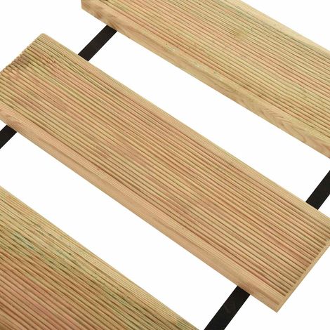 Rouleau de terrasse en bois de pin imprégné pour jardin et balcon Naturel 35 x 300 cm (1/3)