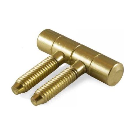 Cerniere per infissi "Anuba" in ferro ottonato Ø 14 mm. 2 pz.