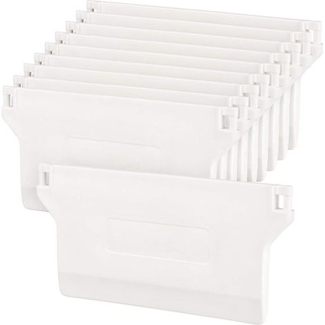 [JAMAIS UTILISÉ]Plaque de Lestage Store Californien - Kit de Réparation Poids de Store Vertical de Rechange 89 mm - Blanc (10 pcs) (1/4)