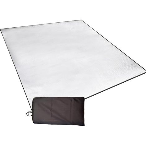 Tapis de Sol de Camping en Feuille D'aluminium, Tapis de Couchage de Camping en Aluminium, Tapis en Mousse de Camping, Tapis de Sol Isolant pour Tente, Tapis Réfléchissant (1/5)