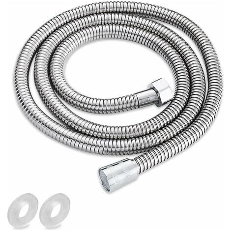 Baignoire de douche en acier inoxydable de 1,5 m, anti-effraction, avec accessoires pour un confort de bain optimal. (1/4)