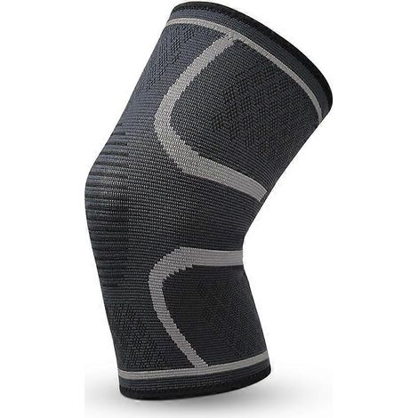 Genouillères de sport en nylon tricoté pour hommes et femmes, idéales pour l'automne et l'hiver : badminton, course à pied, fitness, alpinisme, etc. (1/5)