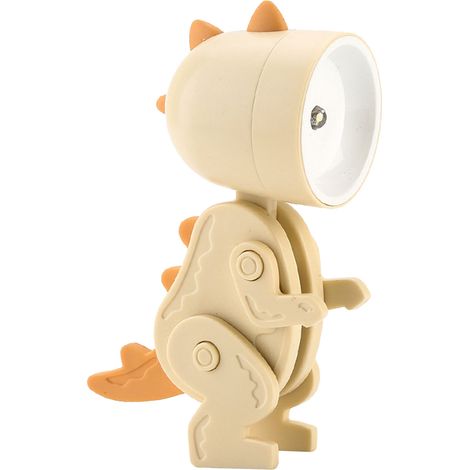 Veilleuse abricot dinosaure dessin animé LED yeux protecteurs angle réglable veilleuse pour chambre d'enfant (1/5)