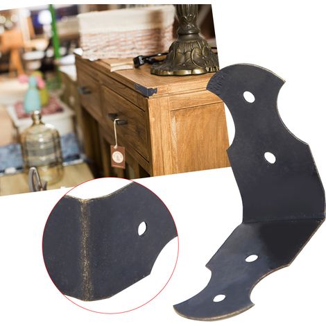 50 pièces coins de protection en laiton pour coffrets, embouts décoratifs 4.5 x 1.3 cm, accessoires de rangement bijoux (1/5)