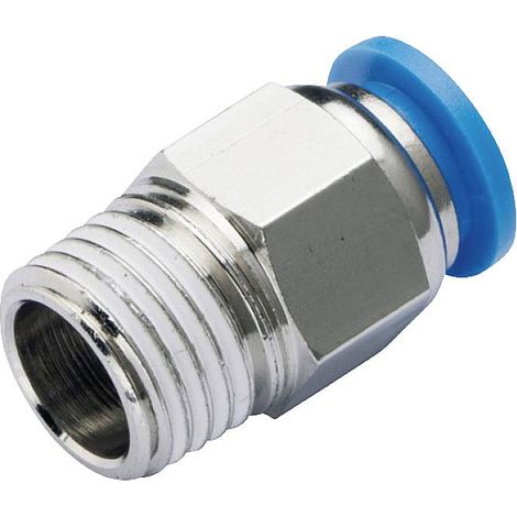 TRU COMPONENTS Raccord droit PC8-02 Ø de tuyau: 8 mm Taille du filetage: R1/4 1 pc(s)
