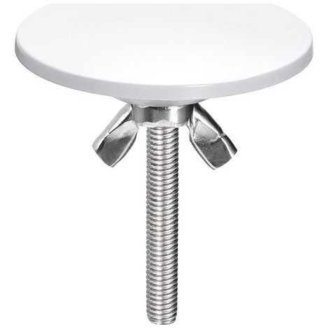 Couvercle Trou Robinet Bouchon Evier Cache Trou pour Évier de Cuisine, 1Pcs - Couvercle de Trou de Robinet en Alliage de Zinc, pour Lavabo, Évier, Plan de Travail (Blanc) (1/5)