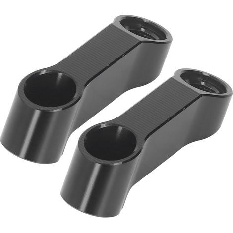 Kit d'extensions de rétroviseurs de 10 mm en alliage d'aluminium avec entretoises et adaptateurs pour F900XR, F900R et S1000XR/S1000R (noir) (1/5)