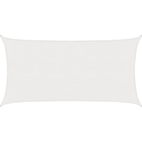 Telo Ombra Bianco 2 x 6 m HDPE vidaXL