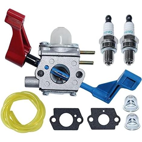 Carburateur pour souffleur de feuilles Poulan Fl1500 – Compatible Zama C1U-W12A C1U-W12B – Ensemble avec filtre et bougies d\'allumage (1/5)
