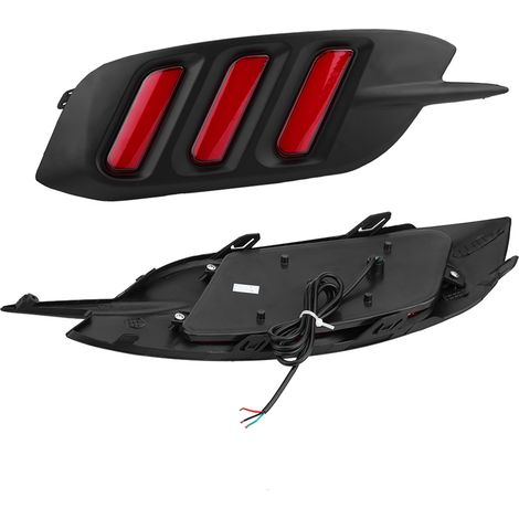 2-LED-Rückleuchten-Set mit Tagfahrlicht und Blinkern für Honda Civic 2016–2017, Stoßstangen-Bremsleuchten, Kfz-Blinker, rote Beleuchtung (1/5)