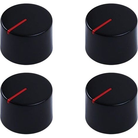 4 Pcs Bouton Plaque de Cuisson,Boutons de Commande Universels,Ø 6mm Bouton de Cuisinière,Bouton pour Réchaud à Gaz,pour Presque Toutes Les Cuisinières,Plaques de Cuisson,Four,Cuisinière à Gaz (1/5)
